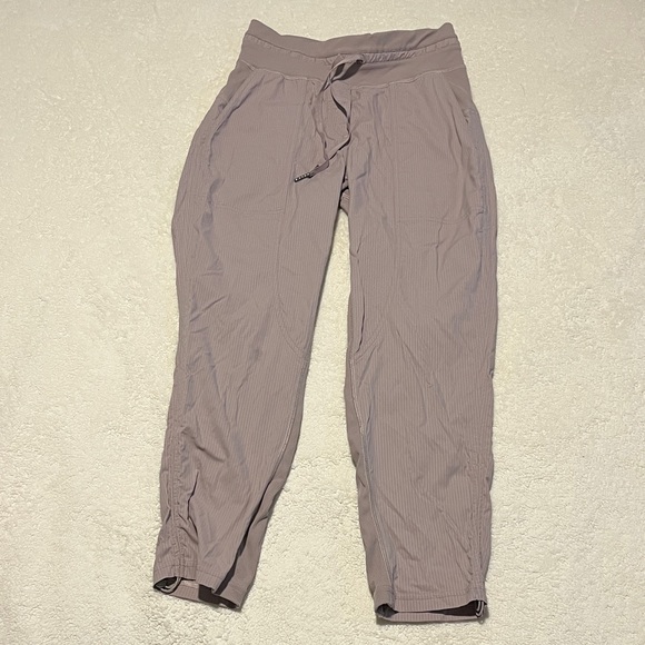 lululemon athletica Dusty mauve Track Pants Drawstring Waist Pockets Size XS - Picture 1 of 5